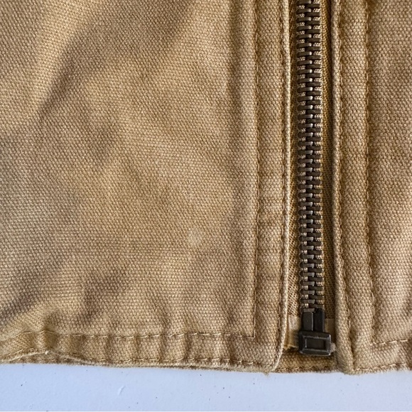 Wrangler Hero Men’s Sherpa Lined Canvas Work Vest Sz L Brown Corduroy Trim *READ - Picture 14 of 14